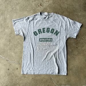 VINTAGE OREGON ATHLETICS SHIRT GRAY 90S 00S MENS MEDIUM